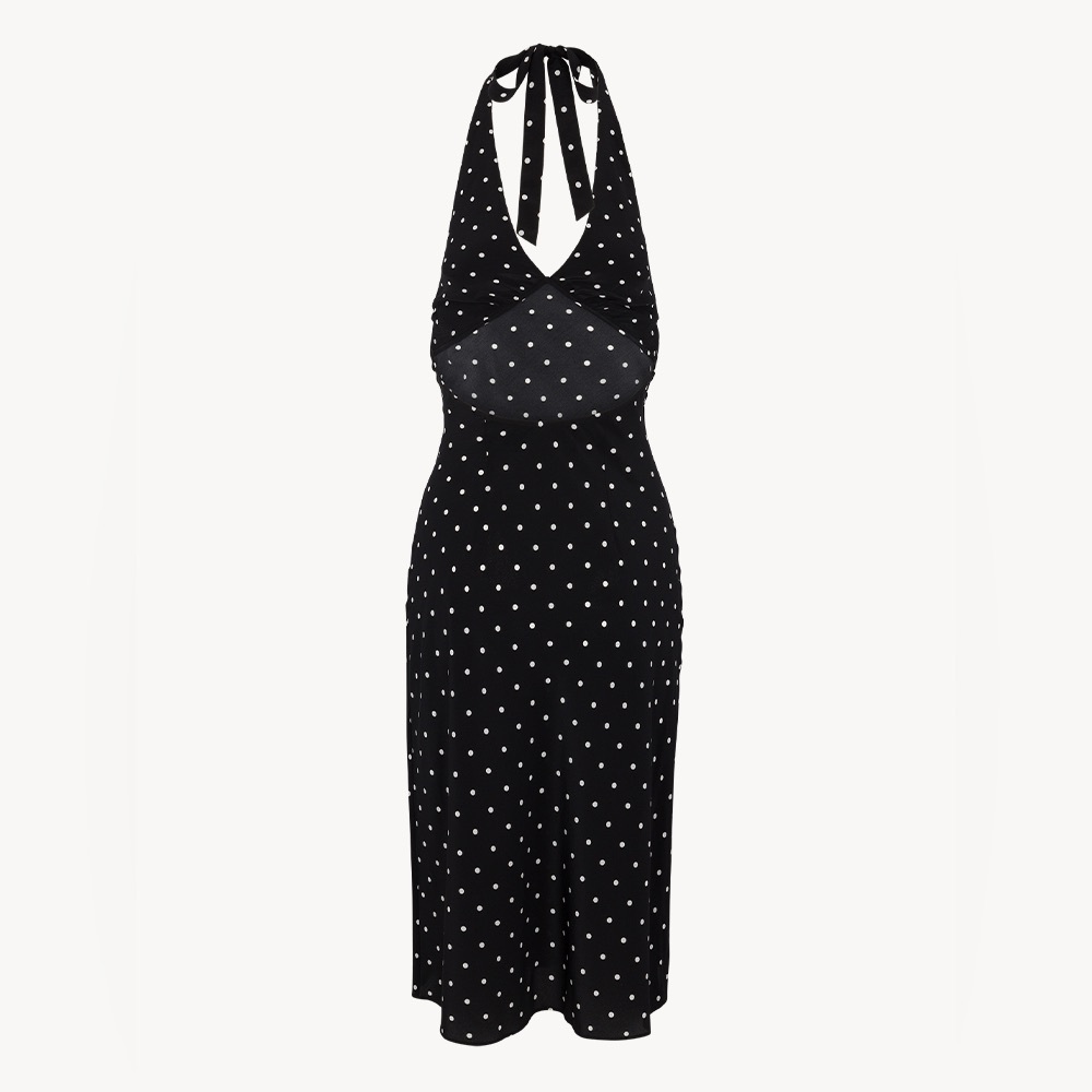 Realisation Par The Sadie Black and White Polka Dot Dress M